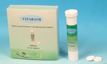 Effervescent Vitamin C Dechlorination Tablets from Vitabath